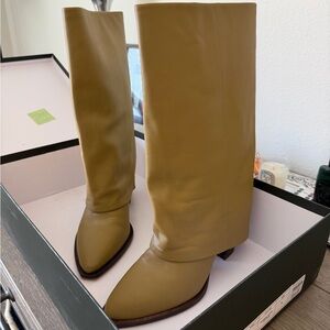 Anthropologie Olive Heeled Boots